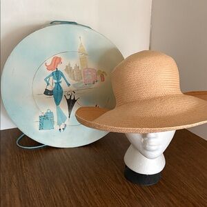 TOUCAN WIDE BRIM HAT WITH HAT BOX
